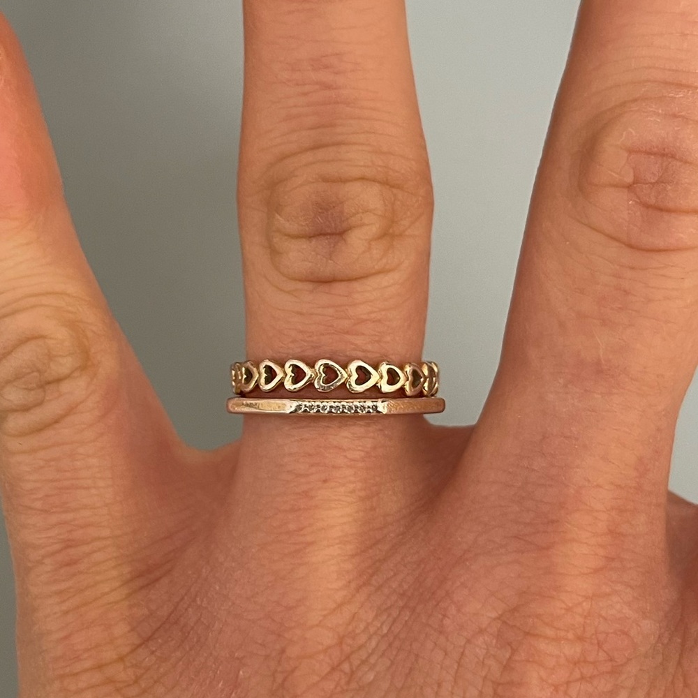 Two Pandora stackable rings
